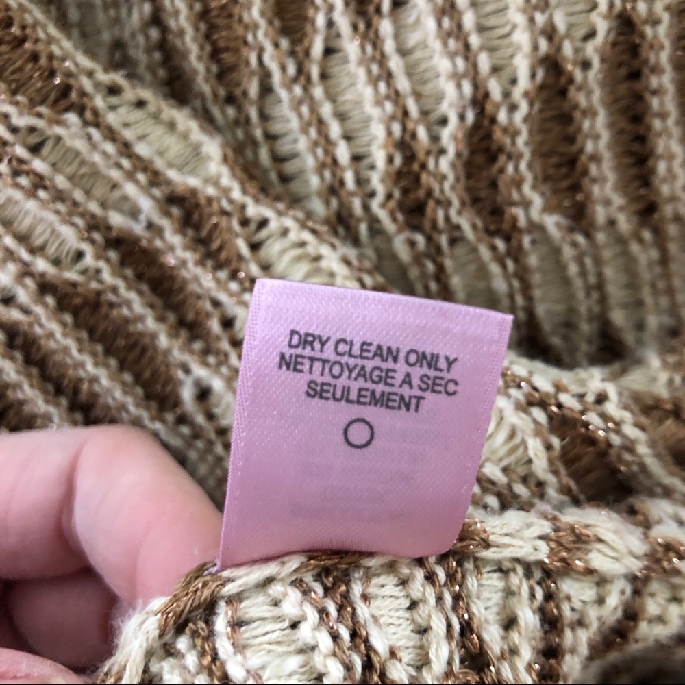 Calypso St. Barth Cream Gold long open cardigan - Picture 8 of 8